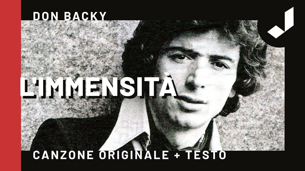 L’IMMENSITÀ - Don Backy (Canzone Originale + Testo)