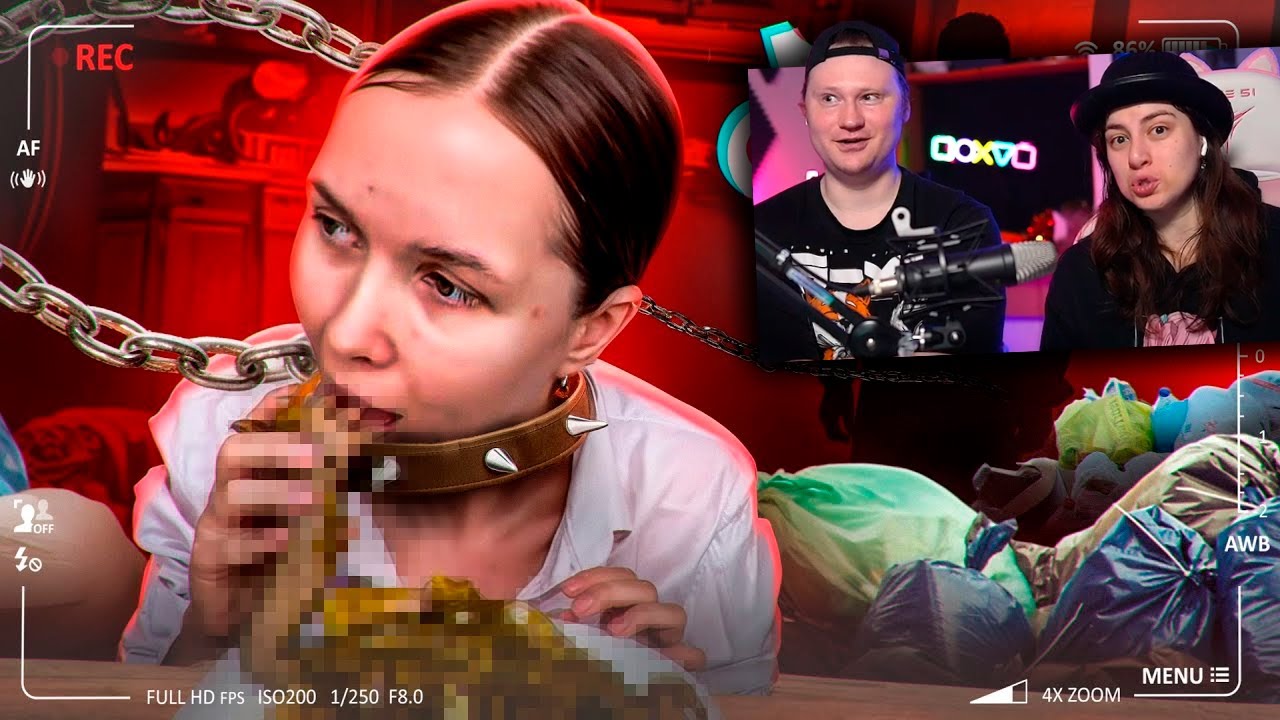 ТРЕШ МУКБАНГЕРШУ ДЕРЖАТ В Р@БСТВЕ - ТАНЯ КУСЬ | РЕАКЦИЯ на слэш