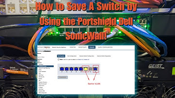 How to save a switch by using portshield Dell Sonicwall!