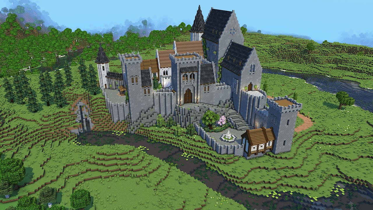 Minecraft | Medieval Castle Timelapse - YouTube