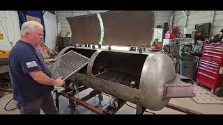 BBQ Cooker 250 Gallon Building Grates Episode #8