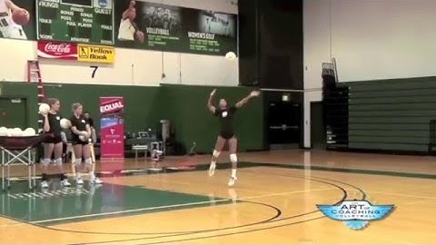 One-handed jump float serve - The Art of Coaching Volleyball