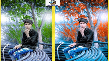 How to make photo background color yellow orange tone in photoshop 7.0