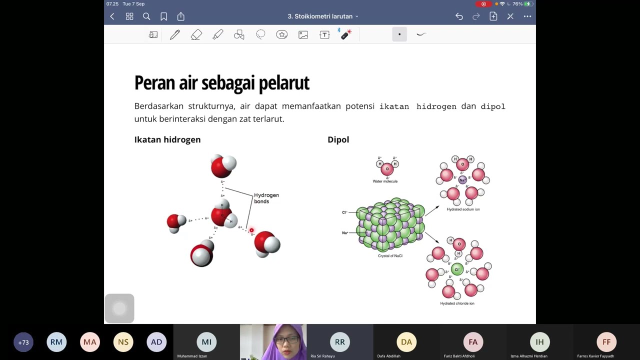 Kuliah Kimia Dasar IA 7 September 2021: Reaksi dalam Pelarut Air - YouTube