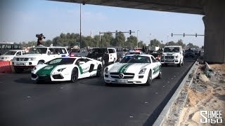 The Dubai Grand Parade - Veyrons, Police Supercars, Ferraris, Lamborghinis