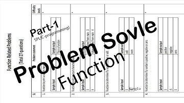 Function problem solve (SPL - C programming) | Coding Bangla | part-1