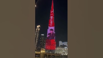 The first Idol ever to appear on BURJ KHALIFA 3 times, KIM TAEHYUNG!! 🔥