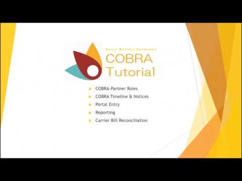 Navia Benefit Solutions - Cobra Tutorial