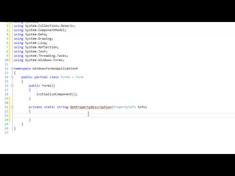 C# Reflections - Getting the Description of a property