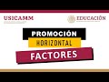 Factores del Programa de Promoción Horizontal 2021