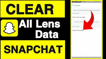 How to clear all lens data on snapchat|Clear all lenses data snapchat|Clear all snapchat lenses data