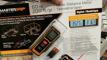 Laser Distance Meter from Costco (MasterGrip)