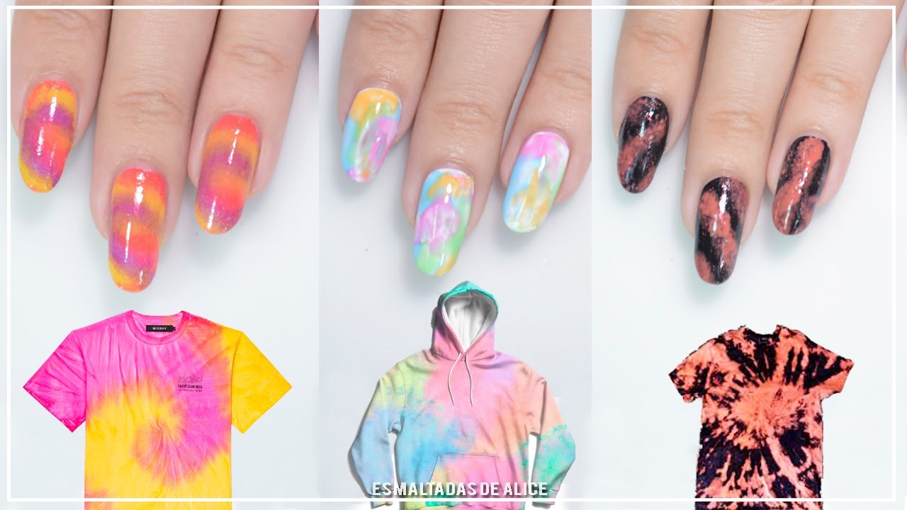 Unhas tie-dye: manicure das famosas ensina a fazer nail art