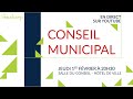 Conseil municipal du 1er fvrier 2024