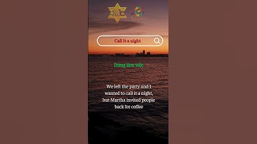 Thumbnail of Call it a night #english #learnenglish #englishspeaking
