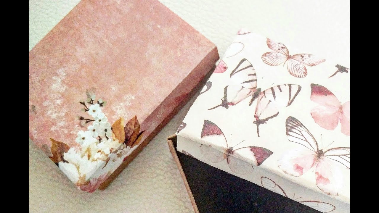 Scatole cartone per decoupage scatoline tonde decorare e ricamo