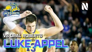 Luke Appel DROPS 41 PTS 10 REBS OFF THE BENCH vs Oral Roberts | South Dakota State Jackrabbits