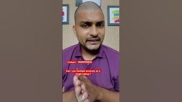 Can I use multiple accounts on a single laptop?