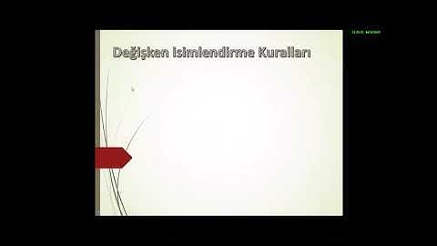 Android Değişkenler