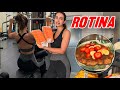 Rotina: compras no mercado, musculação, receitinhas fitness e mais…