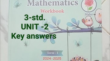 3-std (term1)Maths unit-2 ennum eluthum workbook key answers 2024-25
