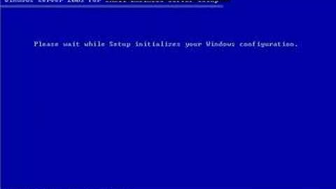 SBS 2003 Installation Part 1