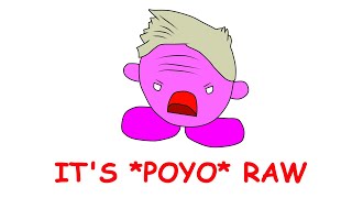 Gordon Ramsay but every time he curses Kirby says POYO