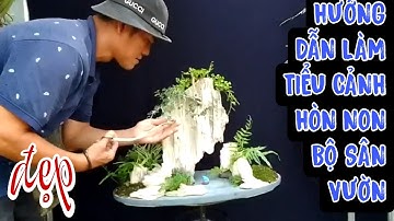 Hướng dẫn làm tiểu cảnh hòn non bộ sân vườn