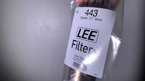 Lee Filter 443 Quarter CTS CT Straw Colour Gel Test Review On Bi-Color Led Light