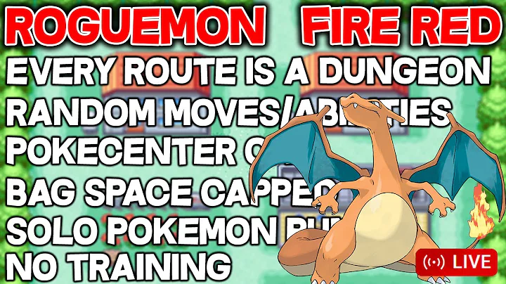 My VERY FIRST ATTEMPTS at Pokemon FireRed NatDex ROGUEMON! Insane Pokemon Challenge!