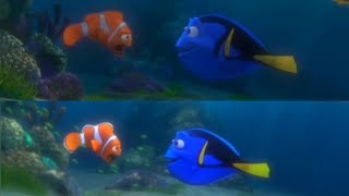 Marlin Meets Dory Finding Nemo and Finding Dory Scene Comparison screenshot 5