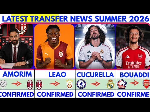 LATEST CONFIRMED TRANSFER NEWS AND RUMOURS TRANSFER NEWS  2026|Amorim to milan☄️Cucurella to madrid🔥