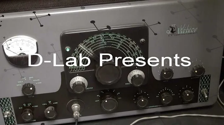 EF Johnson Valiant Tube transmitter CW Morse code mode D-lab Amps