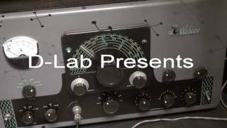 EF Johnson Valiant Tube transmitter CW Morse code mode D-lab Amps