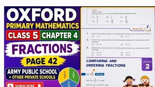 Oxford Primary Math | Class 5 | Chapter 4 | Fractions | Lesson 1 | Page 42 | APSACS