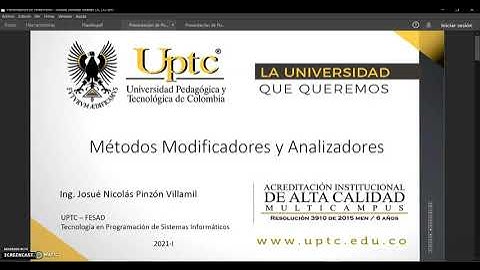 Métodos Analizadores y Modificadores - Fundamentos Programación - UPTC