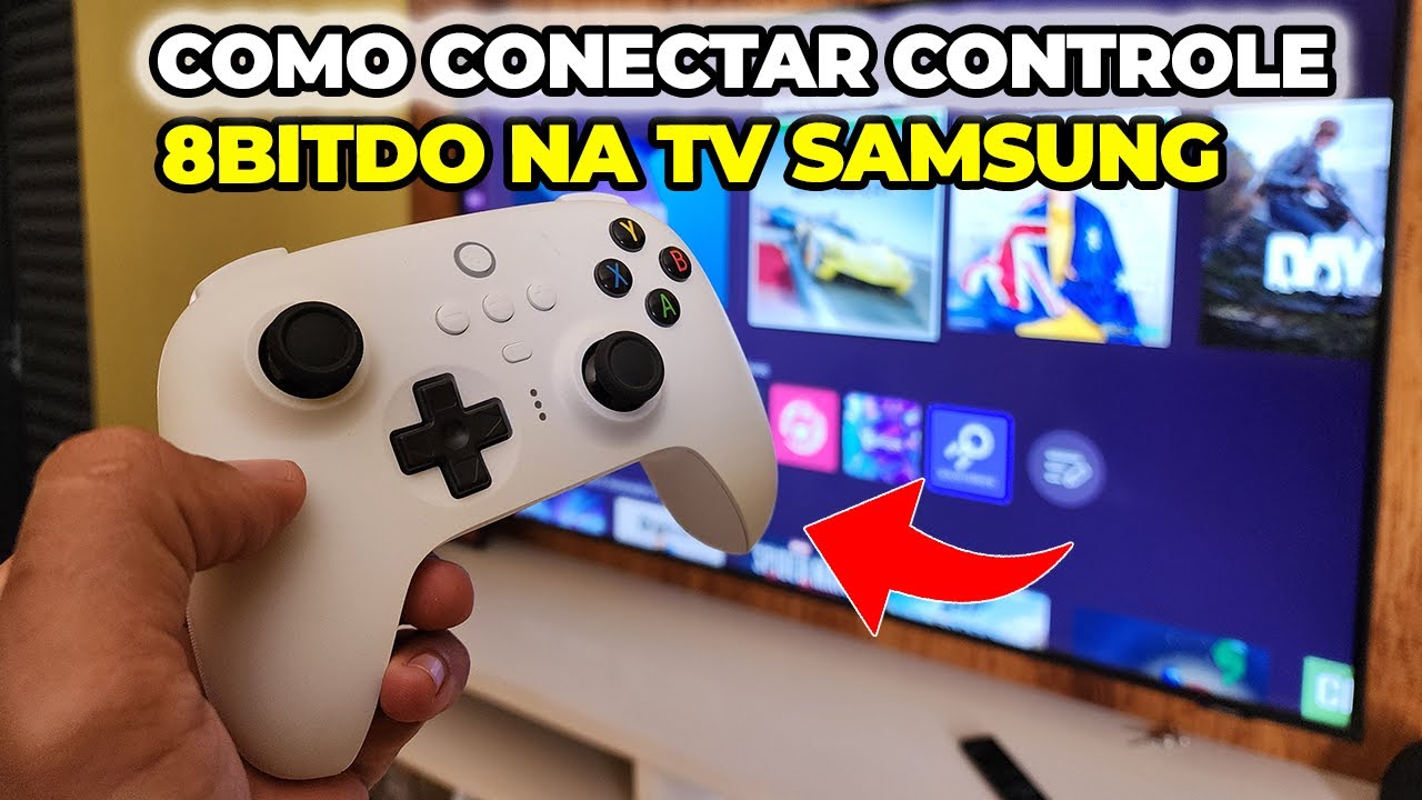 COMO CONECTAR CONTROLE 8Bitdo NA SMART TV SAMSUNG - YouTube