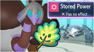 ESPATHRA SWEEP! Mirror Herb Speed Boost Stored Power Best Moveset Pokemon Scarlet Violet WiFi Battle