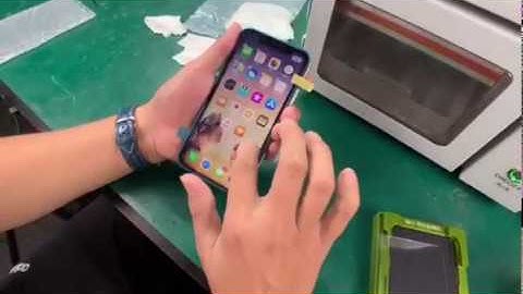 iPhone xr  tp lamination operation vedio with sameking mold no damage to the touch
