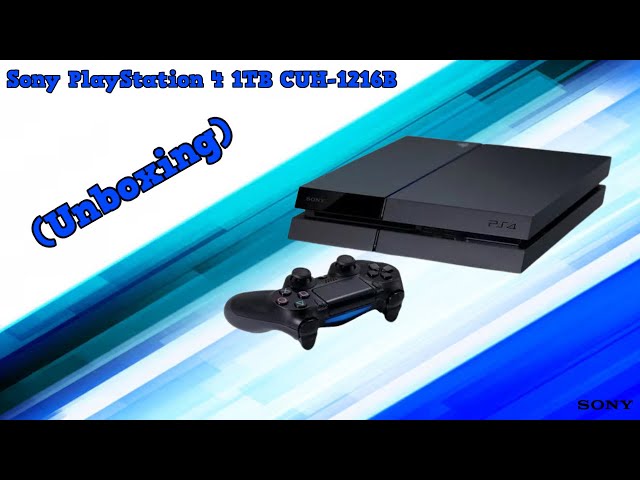 Sony PlayStation 4 1TB CUH-1216B (Unboxing) - YouTube