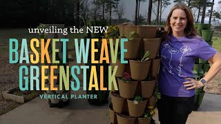 Planting a Gorgeous Spring Salad Garden in the New Basket Weave Design of the GreenStalk Planter