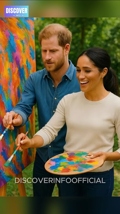 Harry & Meghan Create a Masterpiece Together in the Open Air  #HarryAndMeghan #shorts #royal