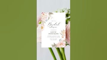 Make your own Bridal Shower invitations with Greetings Island
