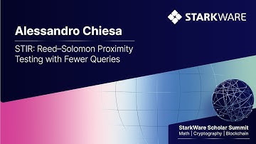 Alessandro Chiesa: STIR: Reed–Solomon Proximity Testing with Fewer Queries