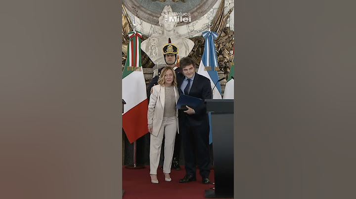 🇮🇹🤝🏻🇦🇷 MILEI RECIBIÓ A GIORGIA MELONI