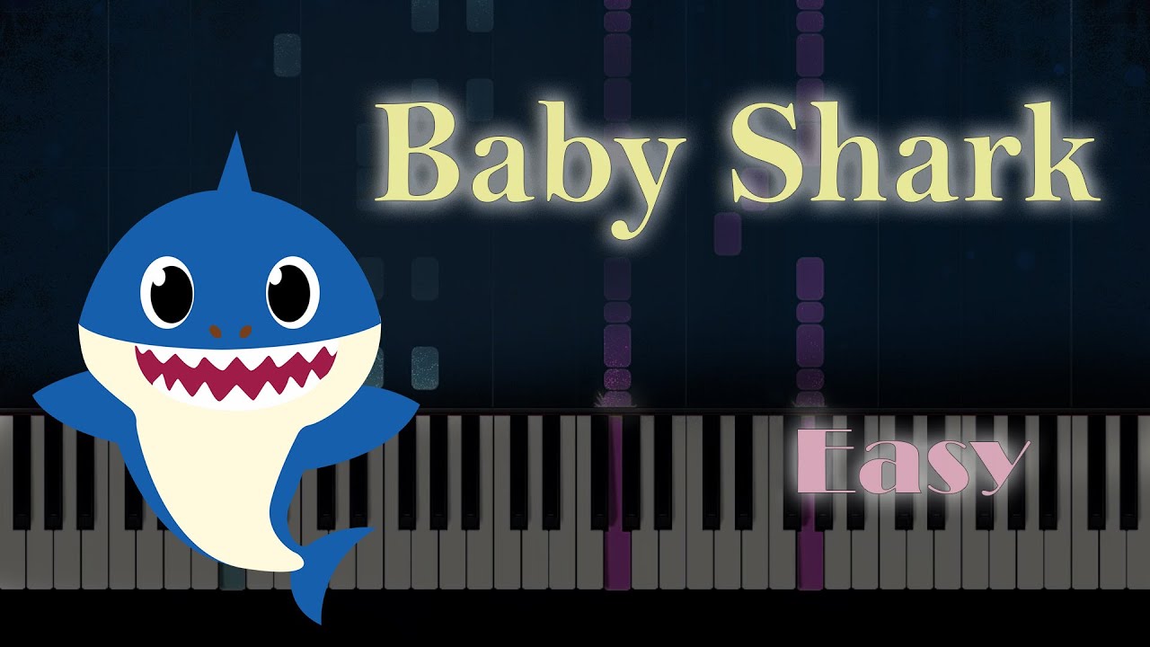 Baby Shark (Piano Tutorial) #babysharkpiano #babyshark #easypianotutor, baby shark piano