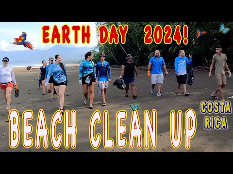 Costa Rica Beach Clean up- Earth Day 2024- Ballena Marine National Park