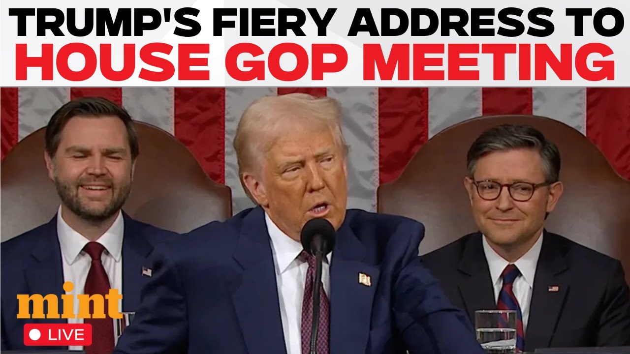 Donald Trump Live | US President Trump Delivers Fiery Address at House ...