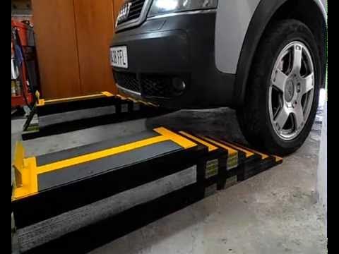 Rampas madera para elevar coche 