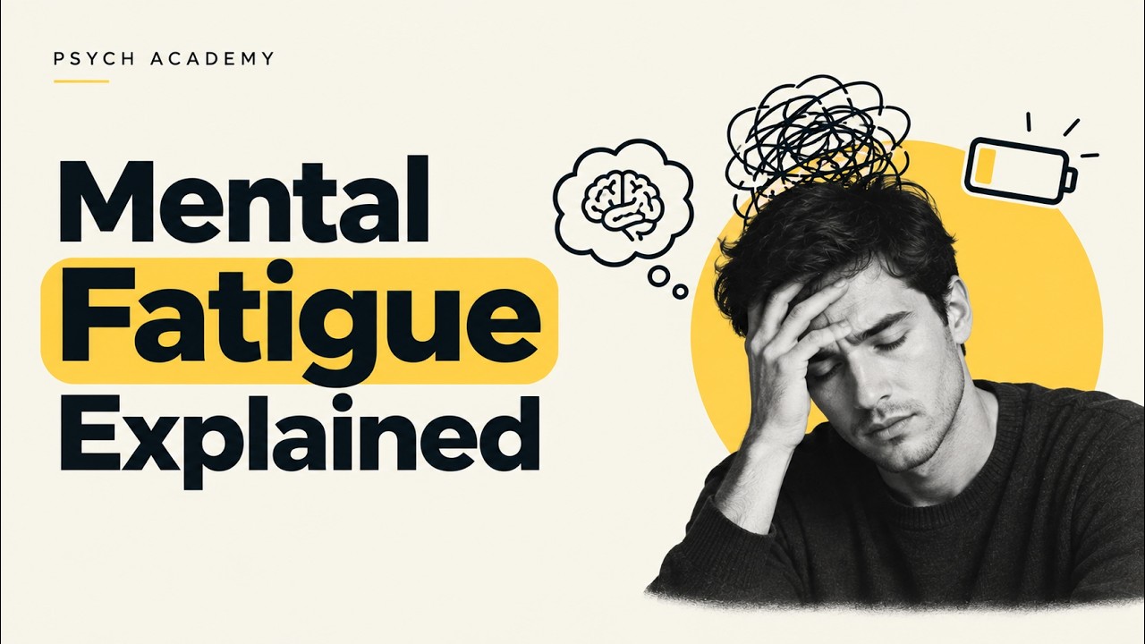 Why Your Mind Is Always Tired | Mental Fatigue Explained by Psychology ...